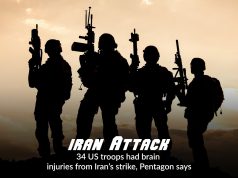 34 US Troops have Suffered TBI in Iran Attacks