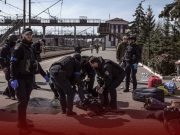Missile Hit Crowded Ukrainian Train Station, Killing 52