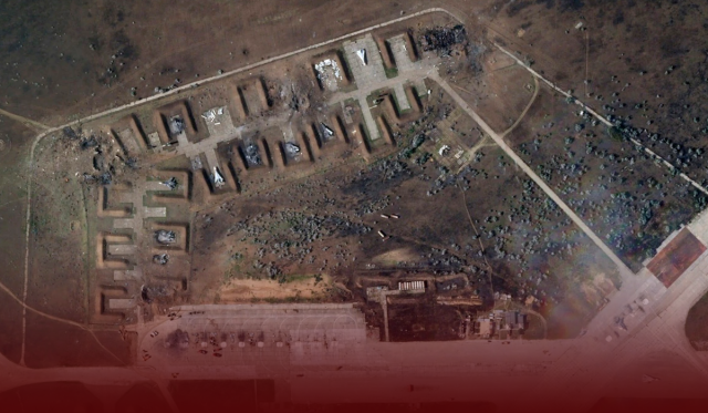 Imagery from Satellites Shows a Badly Damaged Crimea Airbase